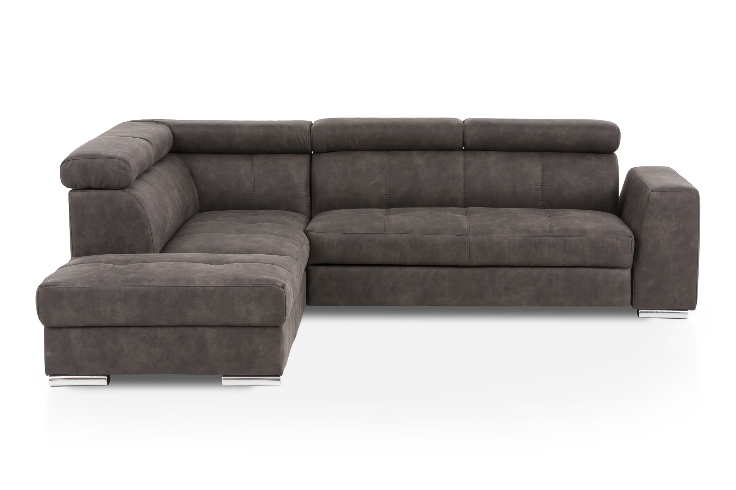 Kampinė miegamoji sofa „SPRINT“ – su odos imitacija ir reguliuojamais atlošais - Image 2