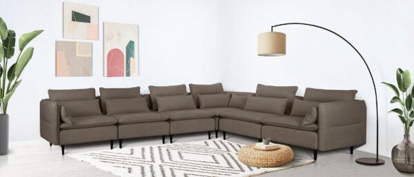 ALVIK modulinė kampinė sofa – ekspozicinis modelis