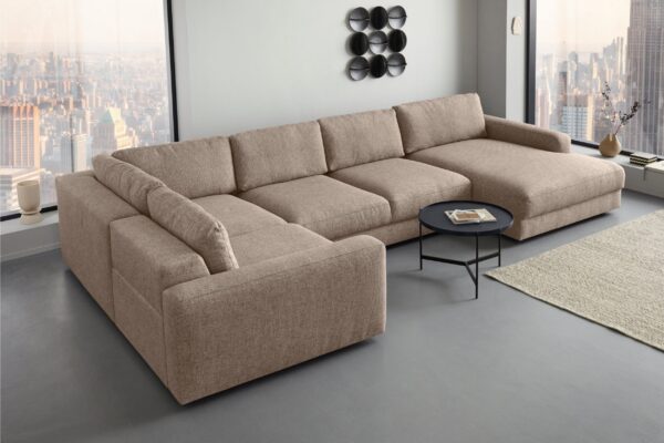 BLOOMFIELD – mega minkšta U formos sofa (ekspozicinis modelis)