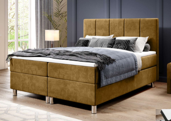 CALIPSO kontinentinė lova 180×200 – su patalynės dėže