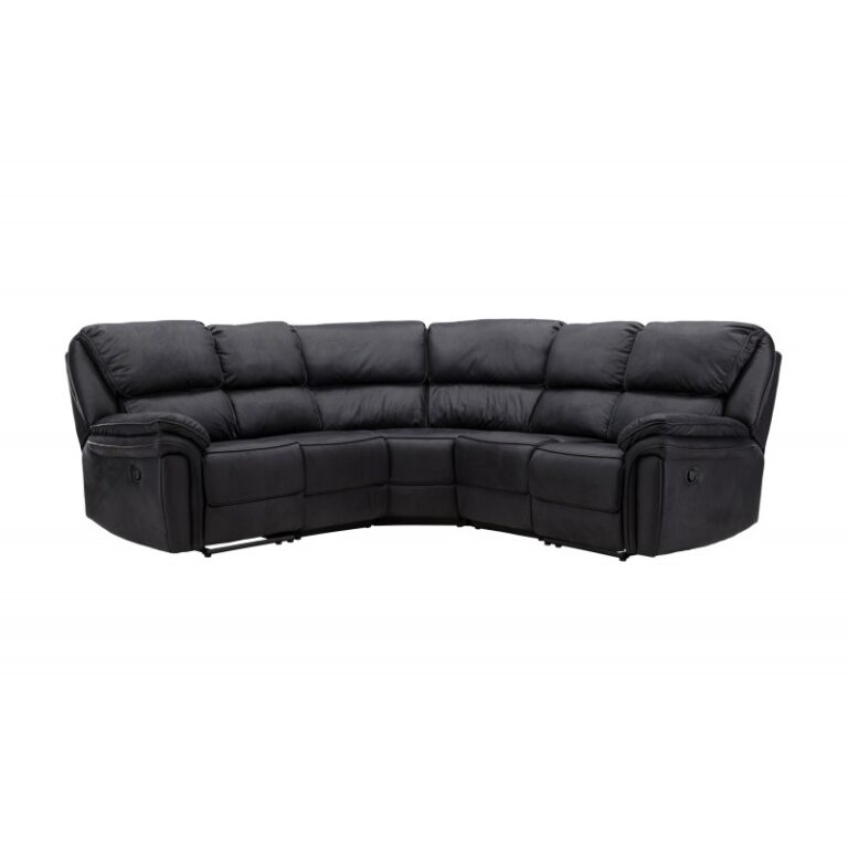 SARANDA modulinė sofa su atsilošimo funkcija – juoda - Image 2